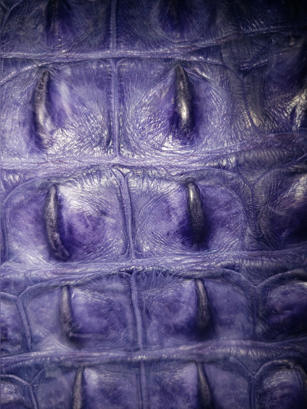 Genuine Crocodile Skin Corset Lilac Purple Belt - Picture 6 of 16